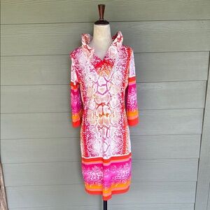 Jean-Pierre Klifa Paris “Alizah” Dress in Red Python Print